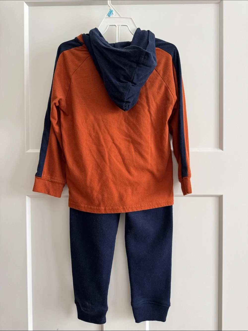 The Children's Place Orange & Navy Fall Truck Matching Set